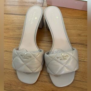 Kate Spade kitten heels quilted